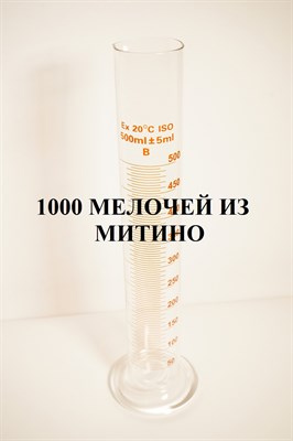 Мерный стеклянный цилиндр 500 мл, стеклянное основание Measuringcylinder,glassbase-0,5L - фото 5046