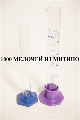 Комплект мерных стеклянных цилиндров (мл: 25, 50), пластиковое основание Measuringcylinder,plasticbase-25,50ml - фото 5063