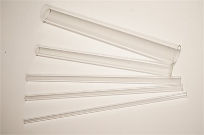 Стеклянные трубки, 5 шт (длина 190-220 мм, наружный диаметр 6 мм, 8 мм, 10 мм, 15мм, 25 мм) glass.tube.6-25mm