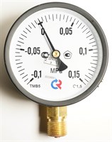 Мановакуумметр от -0,1МРа до +0,15МРа, 100 мм, G1/2, снизу manometr0.1-0,15-G1/2-100mm-cnisu