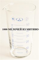 Мерный стеклянный стакан (мензурка) 50 мл beaker-50ml